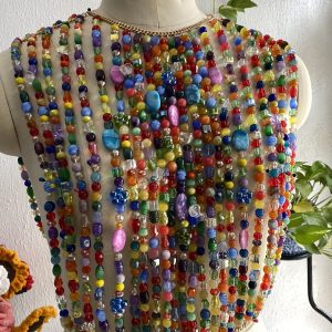 Rainbow Candy Beaded Top