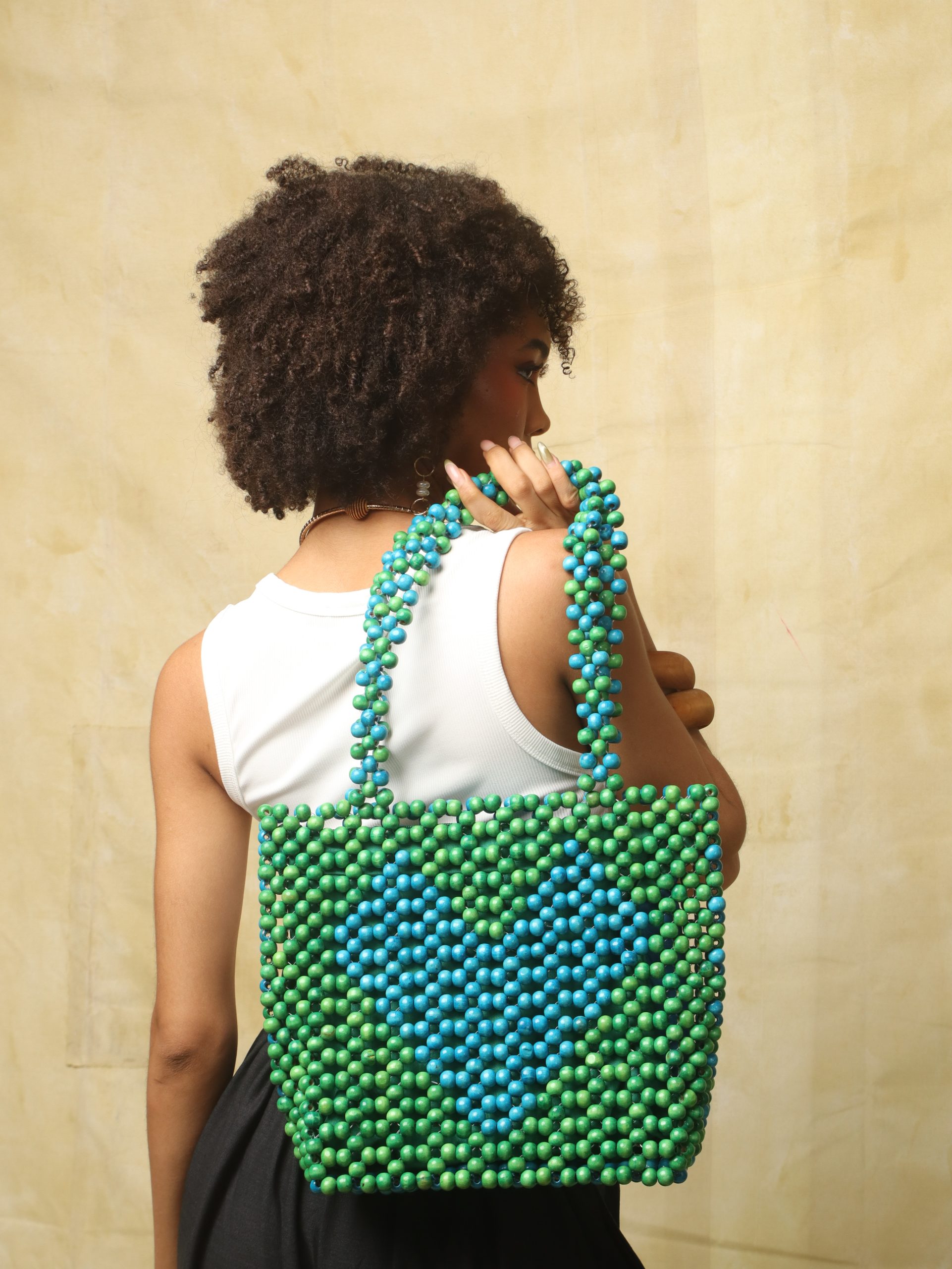 love tote blue green 1