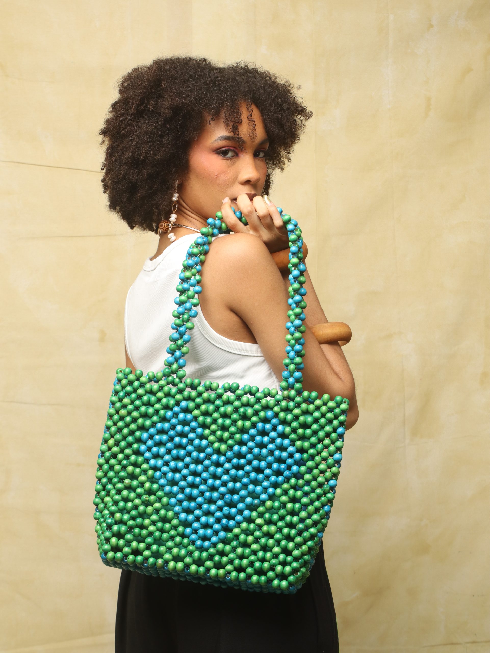 love tote blue green 3